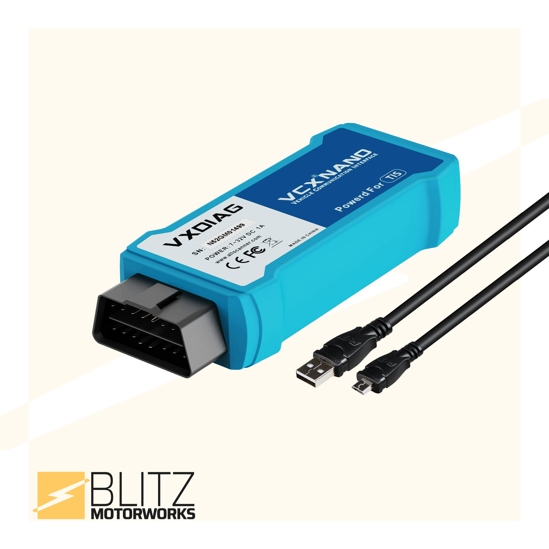 Temporary rental of J2534 VXDIAG interface – With refundable
